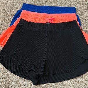 3 pairs of athletic shorts